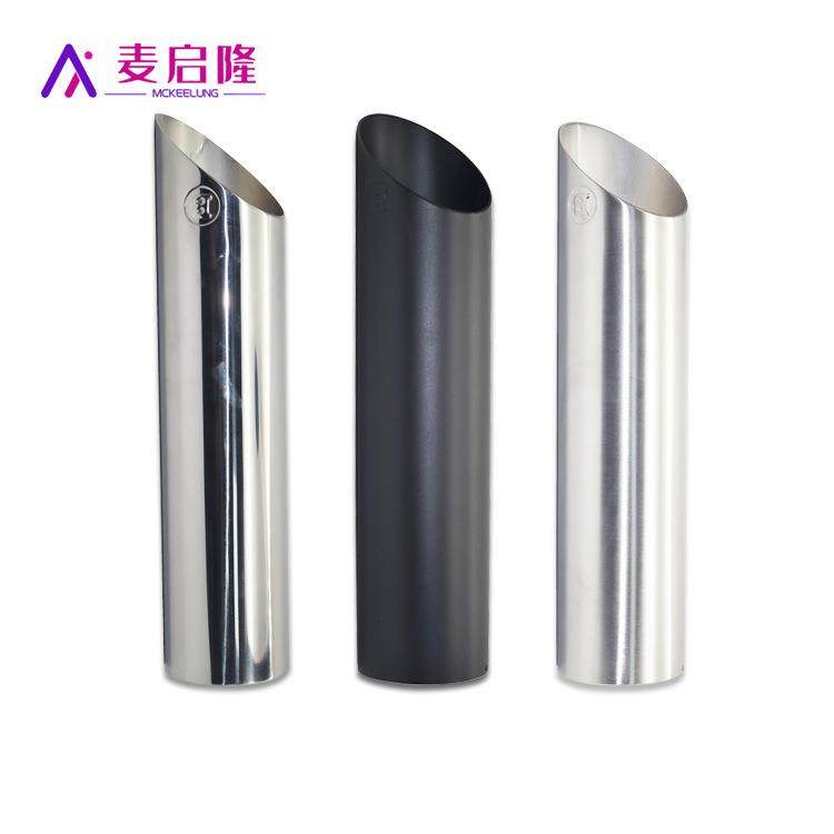 适用于奔驰汽车排气管改装G500G55G63巴博斯尾喉B管黑色拉丝亮