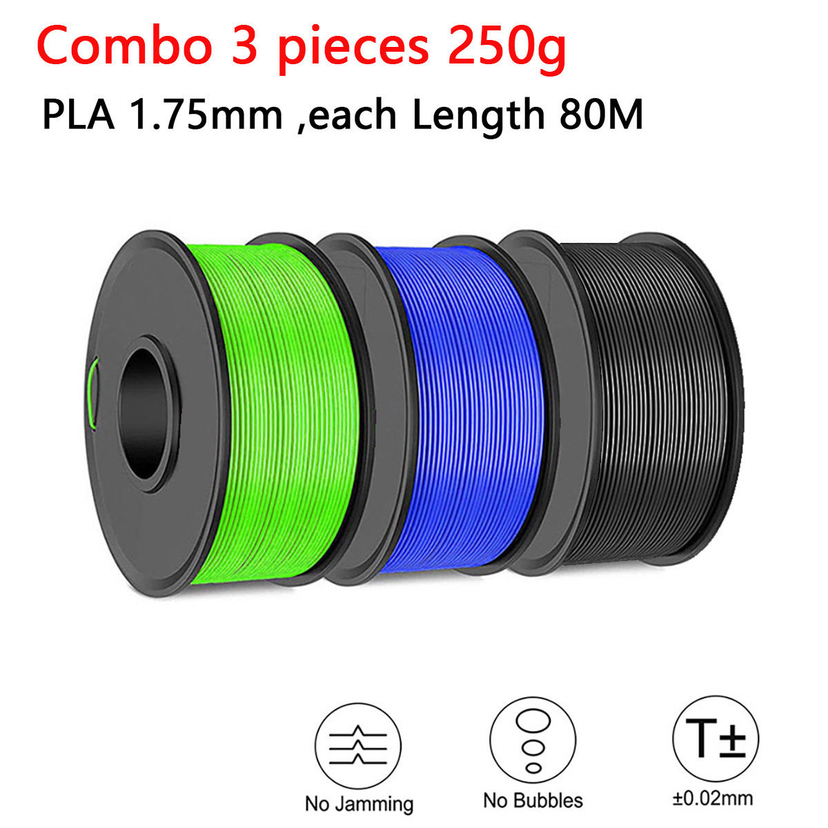 250克PLA三件一套装材料