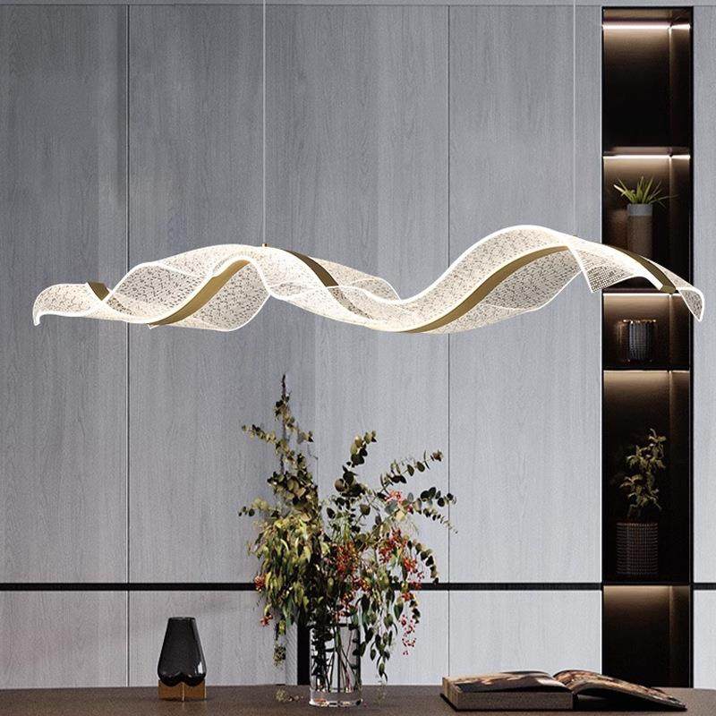 设计师艺术创意飘带餐厅吊灯2023年新款轻奢长条餐桌吧台茶室灯,鲜花速递/花卉仿真/绿植园艺,割草机/草坪机,淘宝优惠券,粉丝福利购,淘宝优惠卷