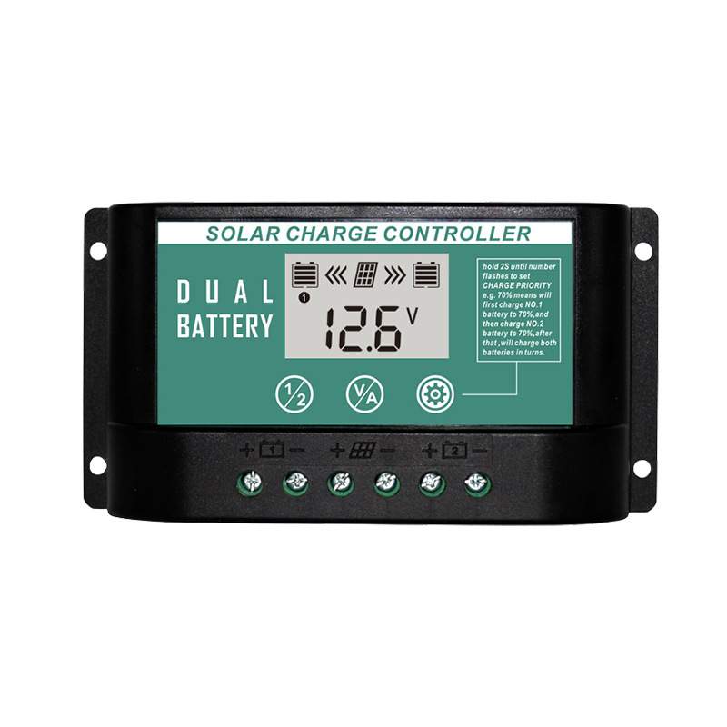 现货太阳能控制器双电池专用车载共地同负极20A LTE1220