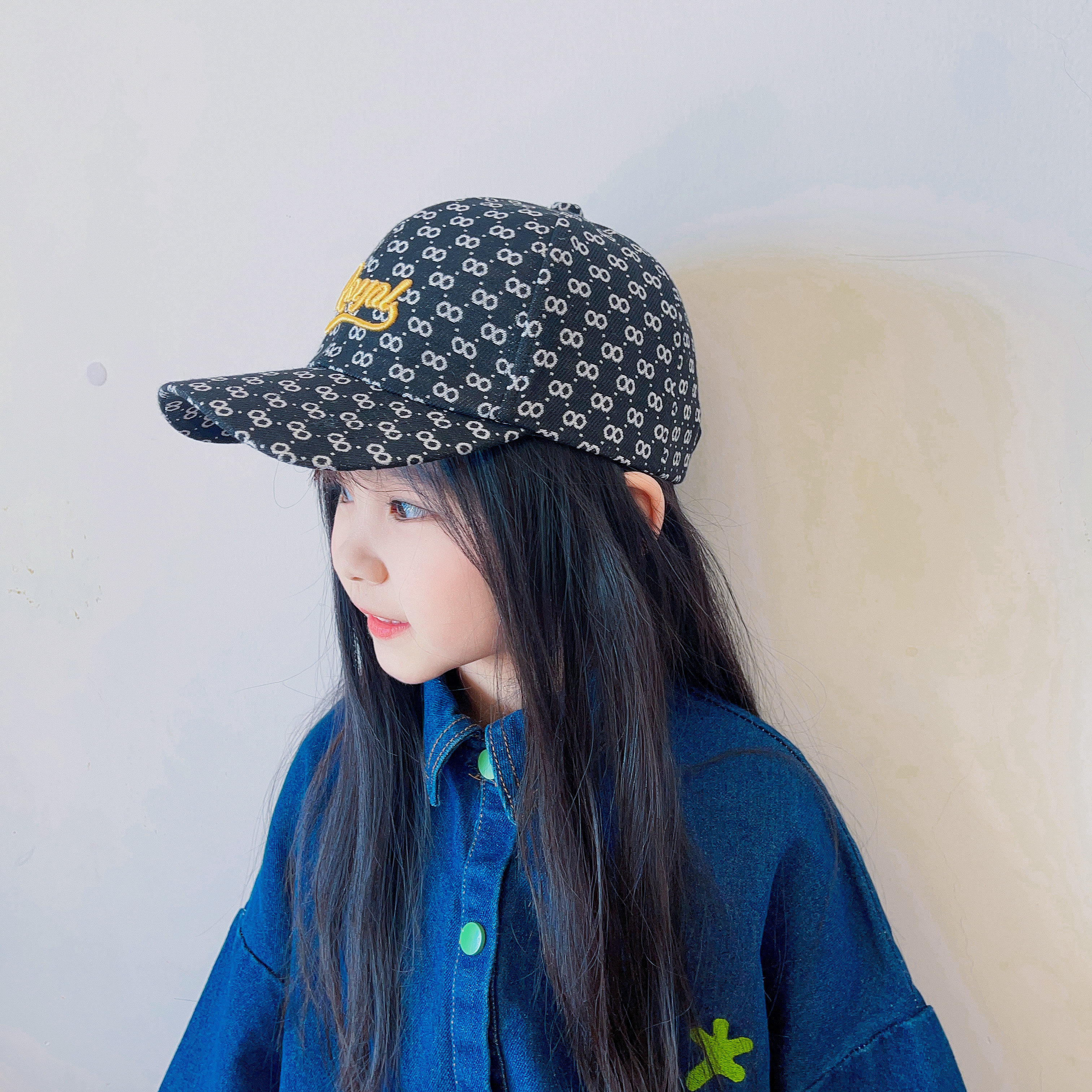 韩版儿童帽子春天时尚印花字母棒球帽百搭男童个性女孩洋气遮阳帽