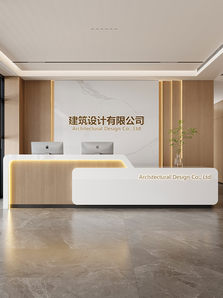 烤漆公司前台接待台医院导诊台口腔诊所吧台收银台美容院前台定制