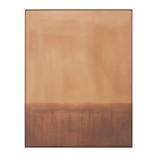 HW.paint纯手绘油画《映现》餐厅侘寂风装饰画客厅手工抽象装饰画