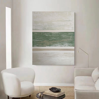 HW.ART手绘油画《梦格》极简风客厅装饰画玄关简约挂画抽象肌理画