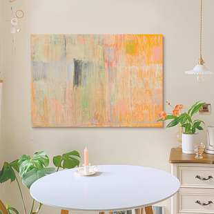 化肌理客厅高档装 餐厅抽象风格 饰画 光栅纪行 HW.ART纯手绘油画