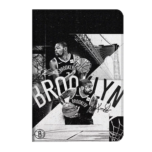 欧文适用ipad2021平板保护套19/18新款10.2寸带笔槽款air2/3/4苹果mini2020NBA篮网pro11三折9.7气囊5杜兰特6