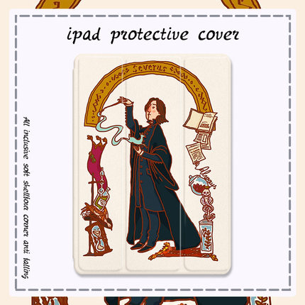 斯内普ipadmini6适用ipad2021pro11三折8新款10.2带笔槽air4/2保护套20/19苹果mini5迷你3壳10.5平板套5简约