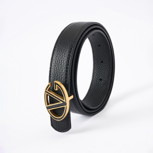 GIOVANNI 腰带铆钉logo纯色百搭简约休闲皮带 VALENTINO女士新款