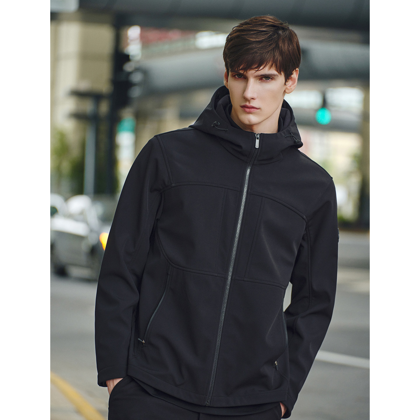 卓凡尼·华伦天奴男士连帽夹克