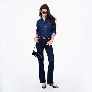 牛仔衬衫 女士纯棉长袖 休闲百搭翻领衬衣 VALENTINO春秋季 GIOVANNI