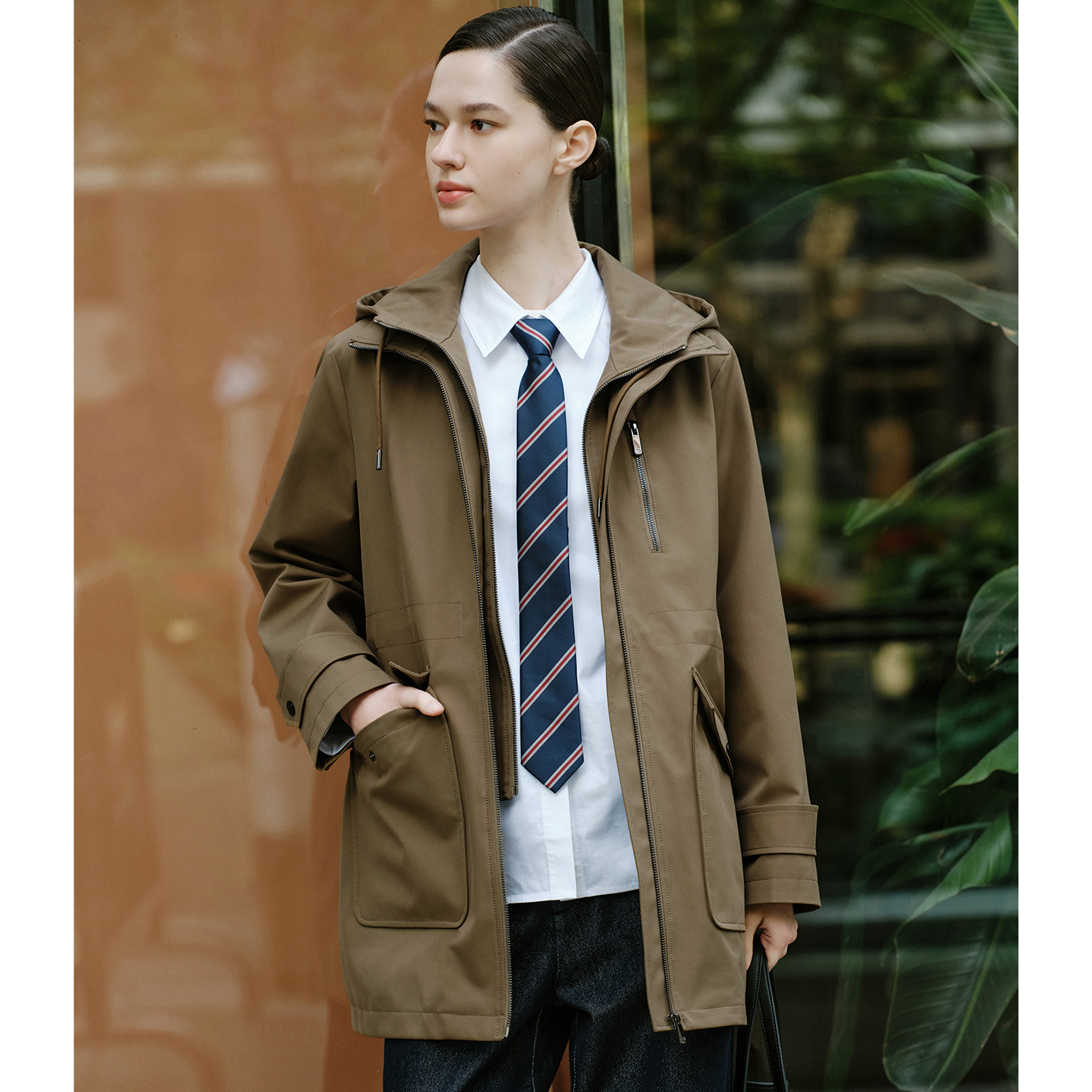 卓凡尼·华伦天奴加绒风衣外套