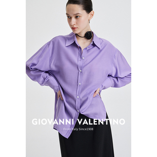 女春夏款 GIOVANNI 衬衫 长袖 休闲设计感宽松衬衣外套 VALENTINO薄款