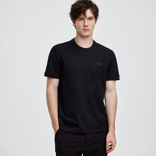 GIOVANNI 薄款 凉感圆领短袖 T恤男休闲简约速干体恤 VALENTINO夏季