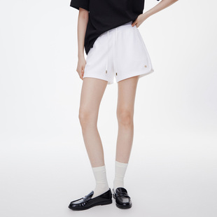 抽绳直筒宽松短裤 GIOVANNI 女士运动风休闲裤 新款 子 VALENTINO夏季