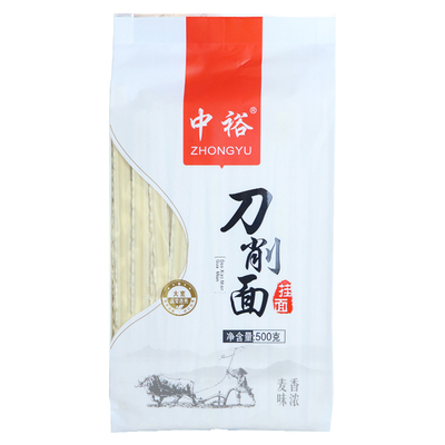 面条挂面拌面山西刀削面中裕500g