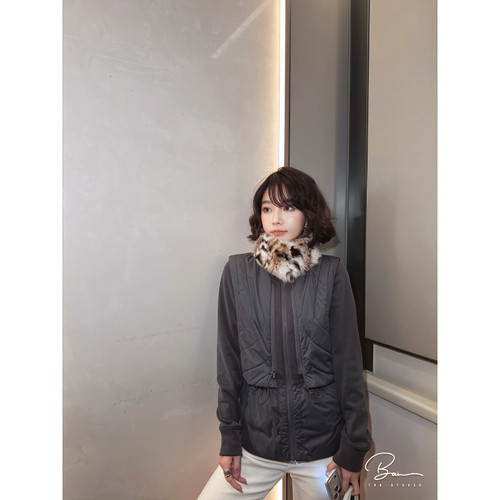 佟小白机能风羊毛绒面可拆马甲