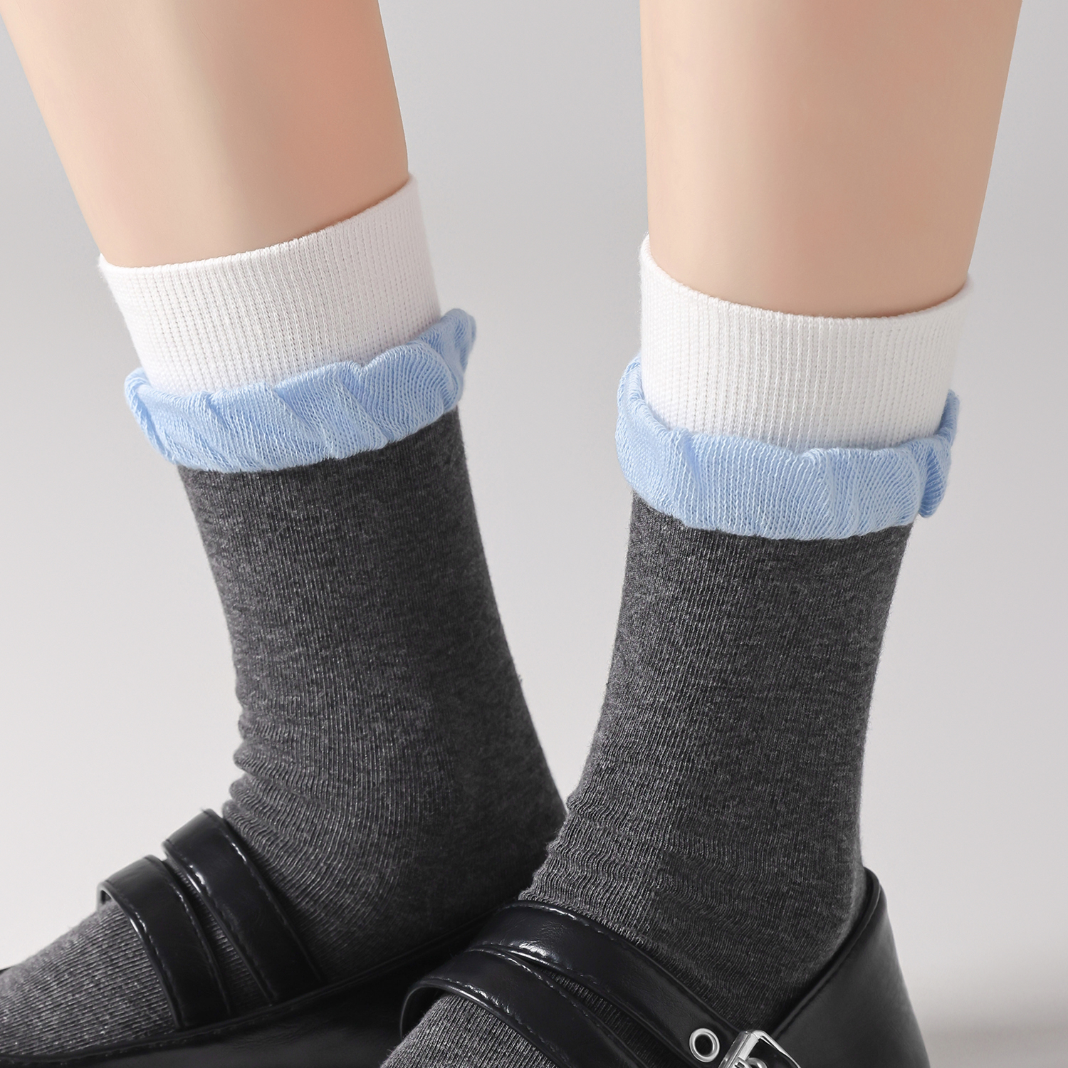 袜子女春秋款长袜芭蕾风花边