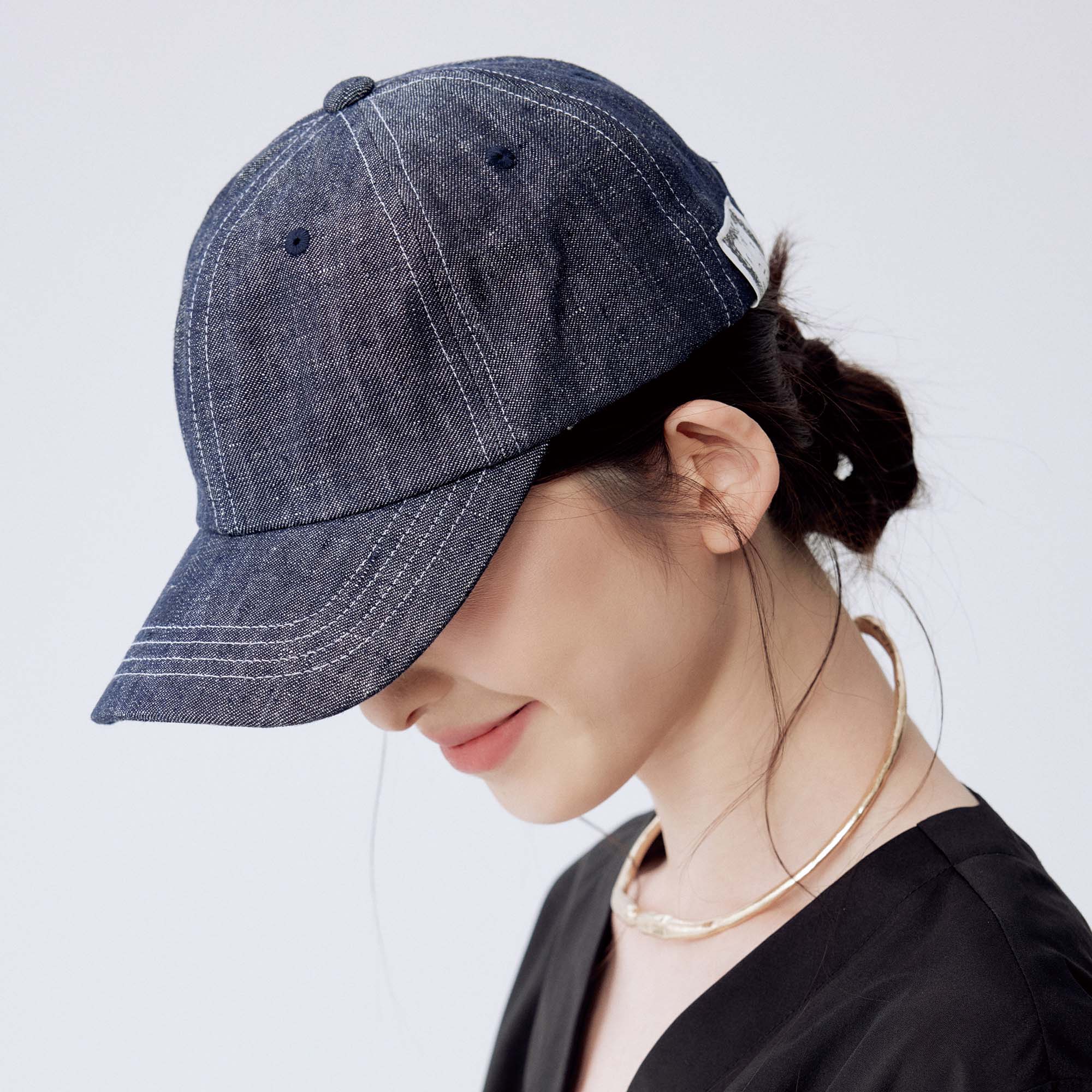 clásico复古洗水麻牛仔鸭舌帽