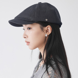 clásico西装窄型报童帽短檐秋冬英伦男女同款复古百搭帽子