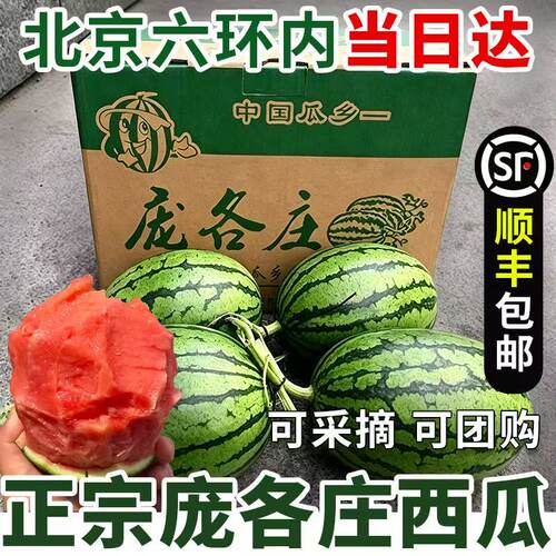 【顺丰】正宗北京庞各庄西瓜脆甜