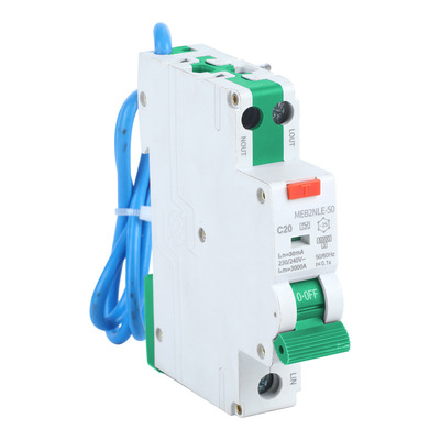 18模数1P+N双断点A型RCBO漏电保护开关MEB2NLE-50DPN防护断路器