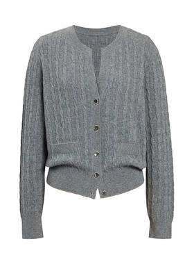 品牌新款100绵羊毛开衫M4C5221