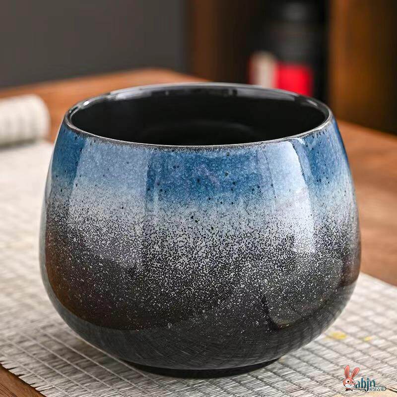 桌面果皮垃圾盘陶瓷垃圾桶轻奢家用餐桌上专用垃圾盒茶几放收纳缸