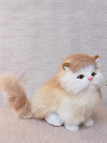 Подушка, милая тряпичная кукла, детская успокаивающая реалистичная плюшевая игрушка, котенок, кот, подарок на день рождения