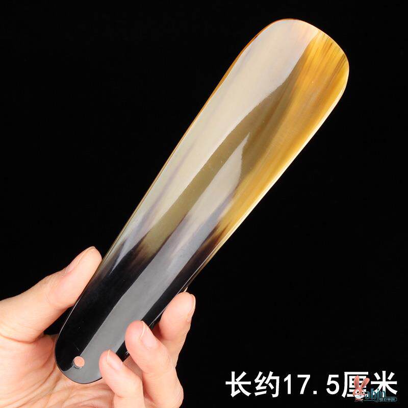 高档牛角鞋拔子长柄提鞋器鞋扒金属非铜穿鞋家用鞋把子小巧