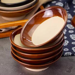 蒸菜扣肉专用碗老式土碗复古土陶餐具粗陶烧白蒸碗老火锅油碟蘸水