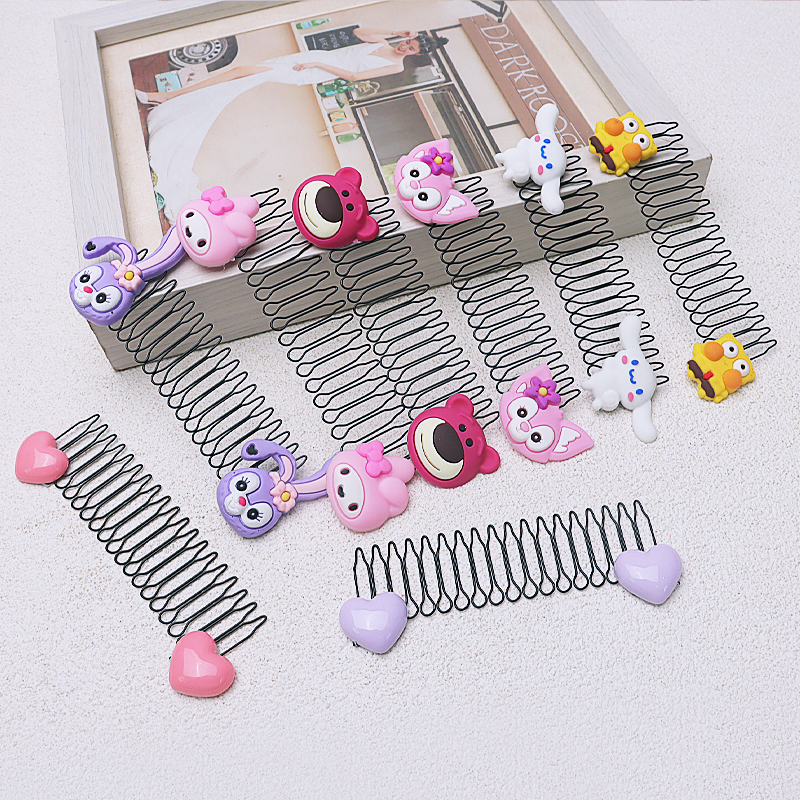 儿童碎发神器隐形插梳不伤发发卡