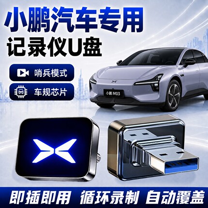 适用小鹏MONA M03/L03/P7+/G6/G7/G9/GX/X9哨兵专用行车记录仪U盘