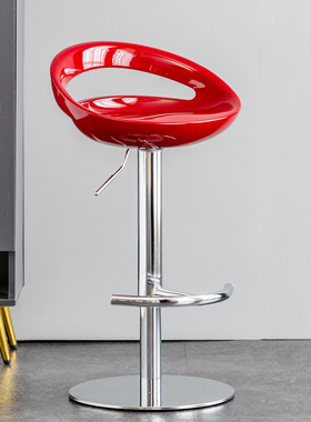 不锈钢吧台椅现代简约高脚凳家用升降椅子酒吧凳子前台吧凳高吧椅