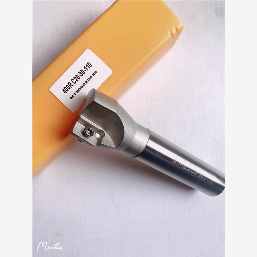 炮塔铣床刀盘普铣专用飞刀杆400RC20-30直柄开粗面铣直角刀杆300R