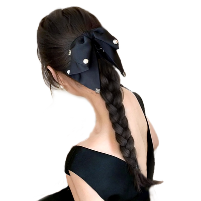 lsn洛丝娜蝴蝶结马尾辫精致清爽