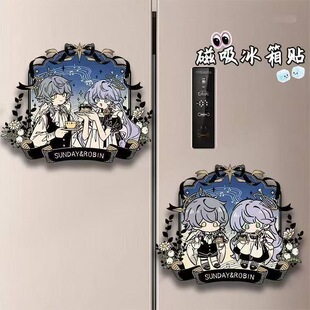 崩坏星穹铁道知更鸟星期日Q版高颜值磁吸冰箱贴家居亚克力装饰
