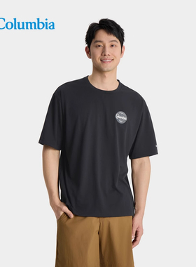2025春夏新品Columbia哥伦比亚户外男吸湿速干运动短袖T恤AE5759