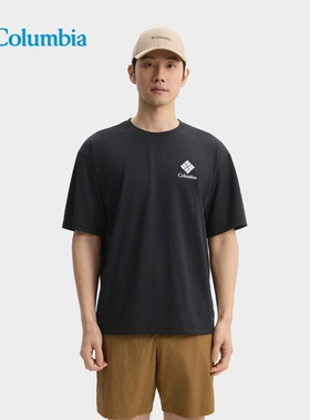 2025春夏新品哥伦比亚户外男子速干衣透气休闲圆领短袖T恤AE5759