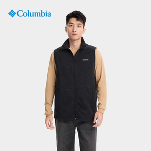 Columbia哥伦比亚户外2025秋冬新品男内里抓绒保暖针织背心AE1823