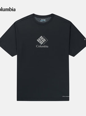2025春夏新品哥伦比亚户外男透气清凉降温速干短袖休闲T恤AE9642