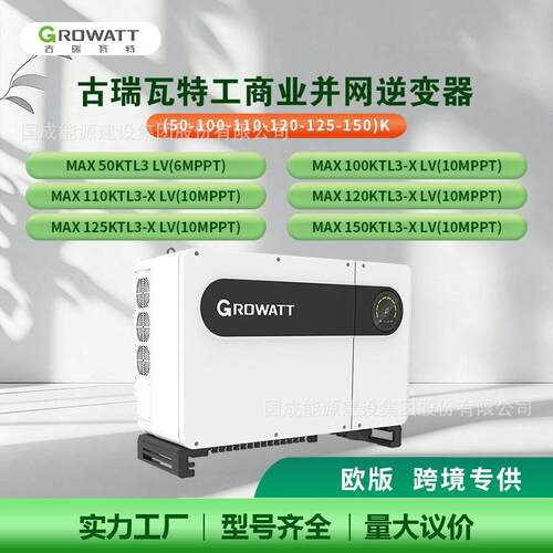 Growatt古瑞瓦特工商业并网逆变器欧版50/100/110/120/125/150kW