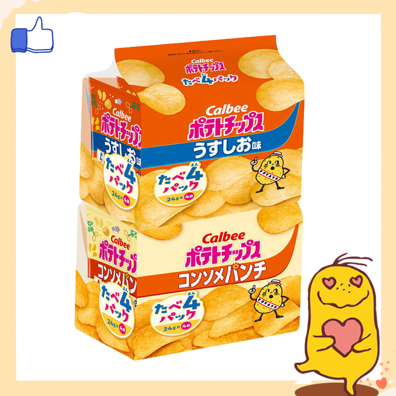 卡乐比日本淡盐味追剧膨化小吃