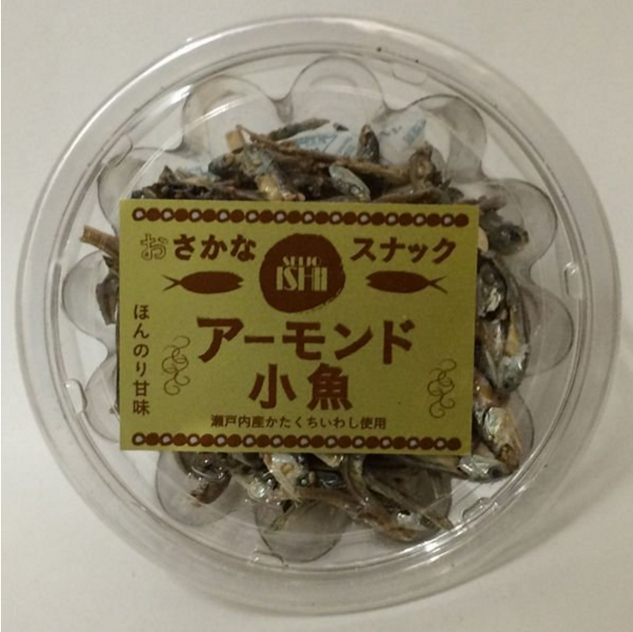 日本进口成城石井杏仁沙丁鱼干烤竹筴鱼干鸡蛋蟹休闲零食