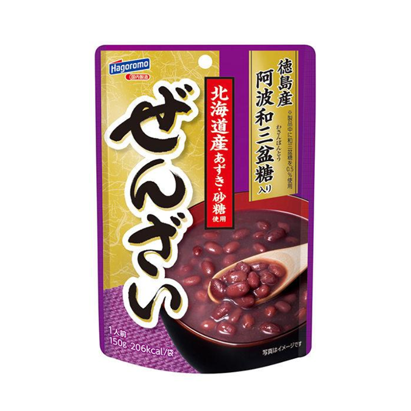 日本进口  Hagoromo 北海道十胜红豆细砂糖速食红豆粥 糖炒栗子