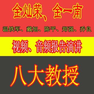 教授视频音频报告大合集金灿荣金一南温铁军戴旭李毅乔良郑强