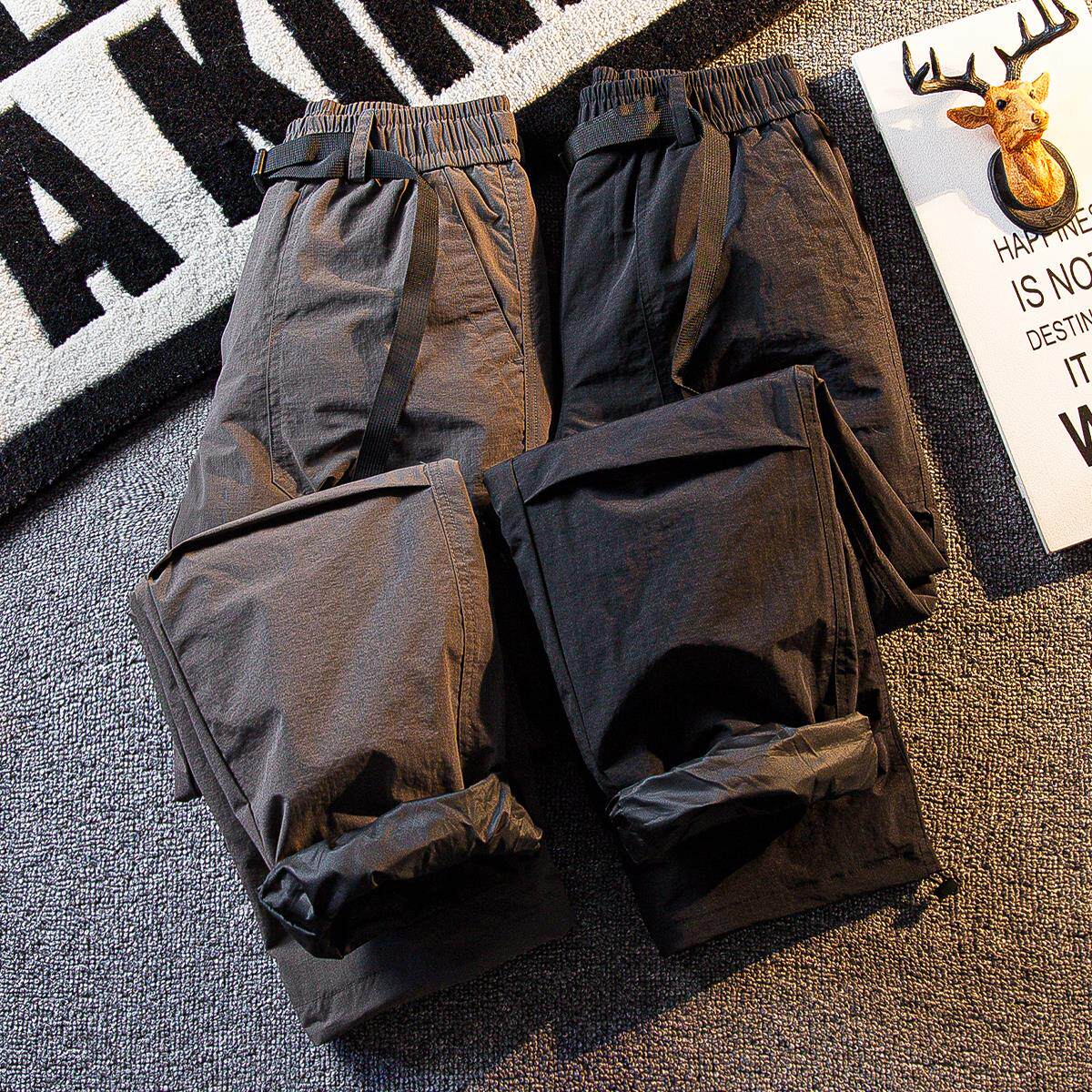 三防工装羽绒裤男款秋冬保暖加厚软壳冲锋裤新款防寒户外休闲裤子