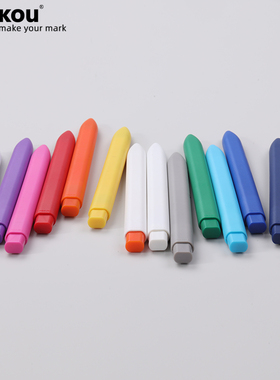 扁扁笔 三口ZX12按动中性笔黑色0.5 极简设计创意签字笔高颜值速干顺滑水笔简约ins风日常书写办公笔定制LOGO