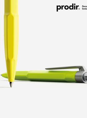 瑞士进口QS30按动中性笔轻奢高档prodir子弹头创意签字笔定制广告笔商务办公简约ins风大学生书写水笔黑色0.5