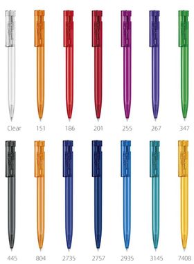 德国进口Liberty透明中性笔按压式 senator直液式走珠笔碳素笔黑色0.5 简约签字笔高颜值办公水笔定制广告笔