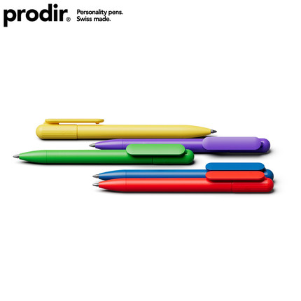 口袋笔 瑞士进口DS6迷你便携小圆珠笔女生高颜值黑色prodir子弹头油性笔高档办公原子笔商务签字笔定制LOGO